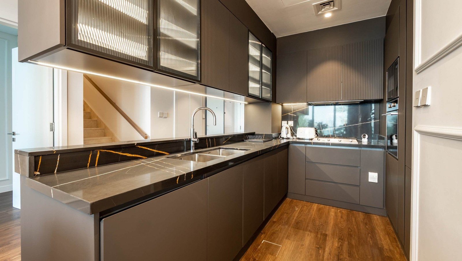 Fitted kitchen, The Grand townhouse, Dubai Creek Harbour
